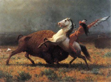 古典的 Painting - 狩猟をするアメリカン・インディアン